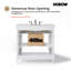 Velora 36 po X P 22 po P x 34 po Meuble-lavabo sans comptoir en blanc H