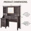 Meuble-lavabo 48 po avec miroir à DEL coulissant et station de charge-1996918188