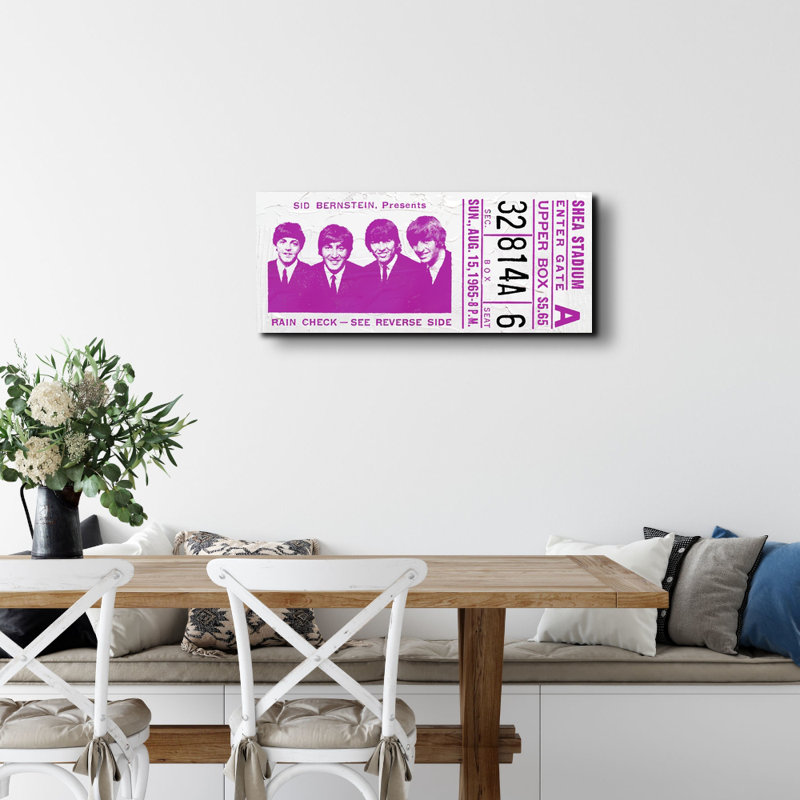 "Beatles Shea" par Stephen Chambers, impression sur toile tendue, H 15 po x l 18 po x P 1,5 po