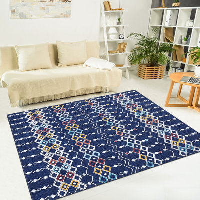 Tapis lavable pour chambre à coucher Tapis marocain à motif géométrique vieilli pour couloir de couloir Tapis à motif abstrait à rayures douces Tapis d'entrée antidérapant antidérapant pour cuisine