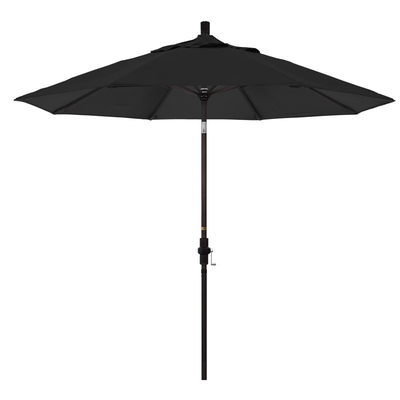 Parasol 9 'Market Sunbrella, Toile Sunbrella® noir