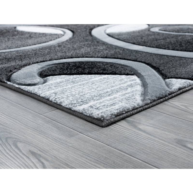 Zabala Synthetic Paisley Indoor Rug, Round 7'10"