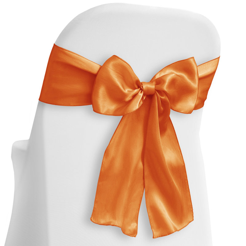 Ceintures élégantes en satin, Orangé