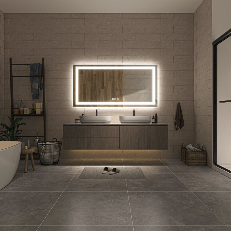 Ulrika Flat LED Mirror, 55" x 30", Rectangle