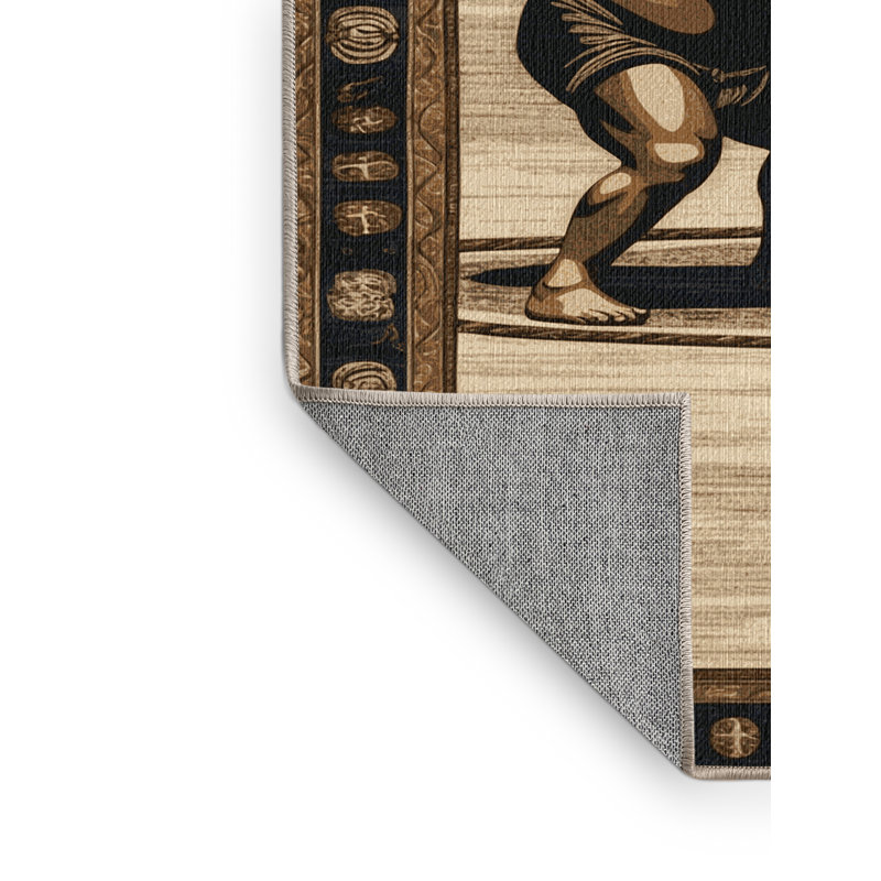  Tapis lavable Sumo Wrestling, Rectangulaire 2 pi x 3 pi