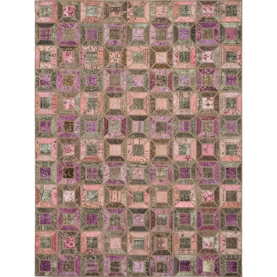 Hand Knotted Cotton Patchwork Indoor Rug