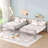 Full Over Full Metal Bunk Bed, Sliver
