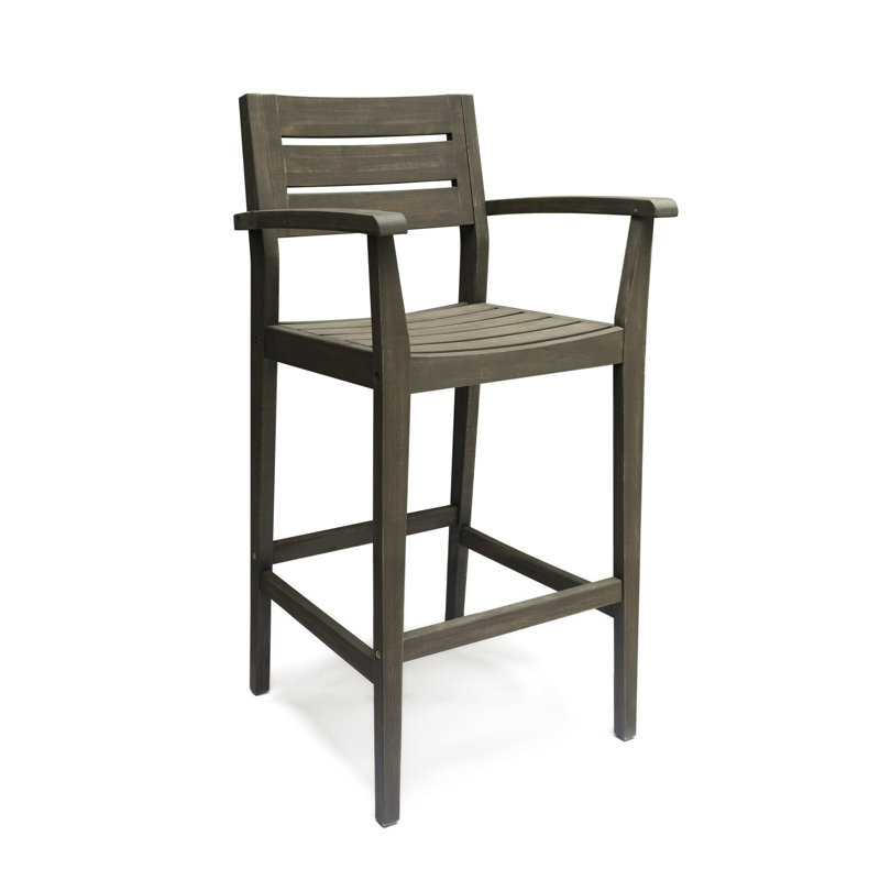 Bois de couleur grise pour l'extérieur, 23 pouces de largeur, profondeur et 45,5 de hauteur
