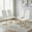 Kimara Modern Faux Leather Diamond Quilt Cantilever Dining Chairs (Set of 4)-208377318-215003007-245472721