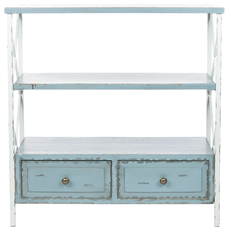 Console Ceridwen avec tiroirs de rangement, Bleu pâle
