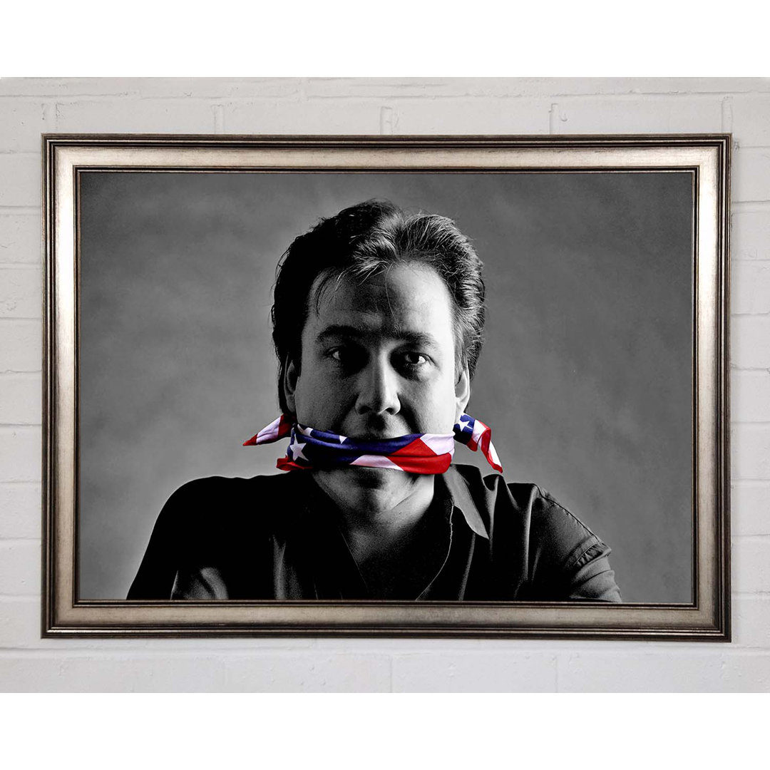 Bill Hicks Flag Gag - Einzelner Bilderrahmen Kunstdrucke