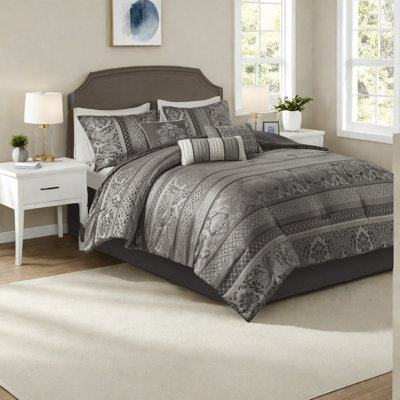 Ensembles de literie en jacquard luxueux, édredon en polyester, décoration intérieure élégante
