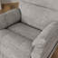 Fauteuil relevable moelleux en tissu colombe Lucie