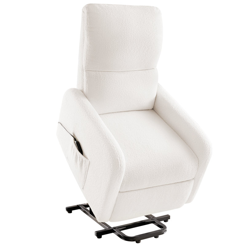 Fauteuil inclinable Power Lift, Ourson blanc
