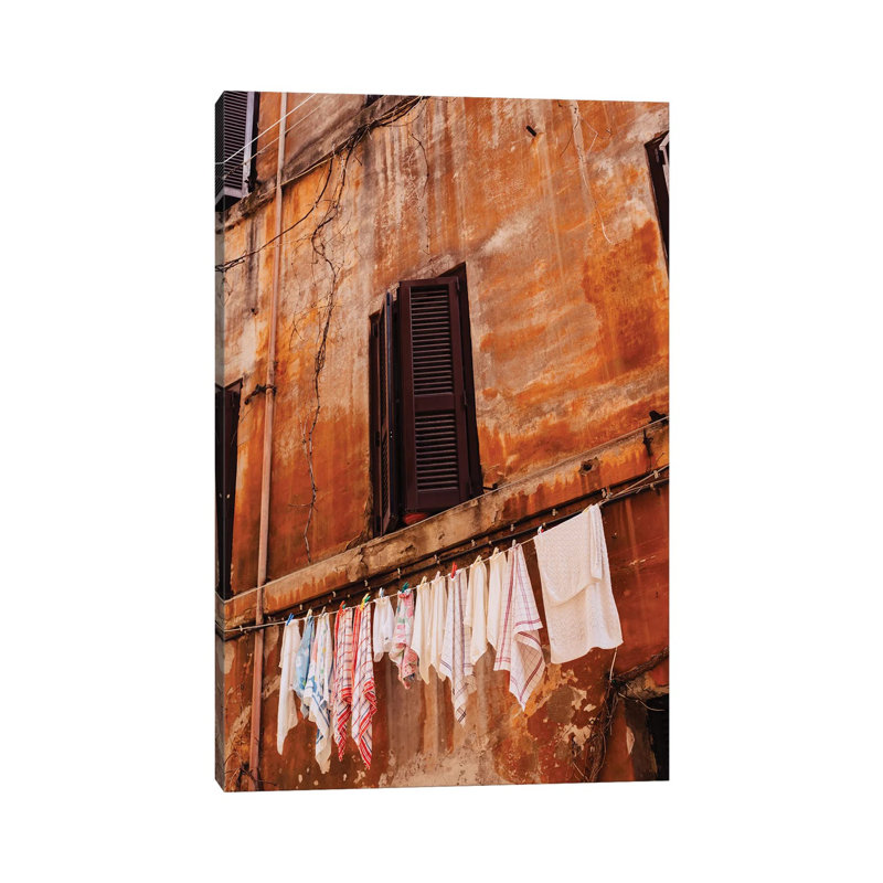 Roman Streets by Bethany Young - Print on Canvas, Wrapped Canvas, 30.48cm H x 20.32cm W x 1.91cm D