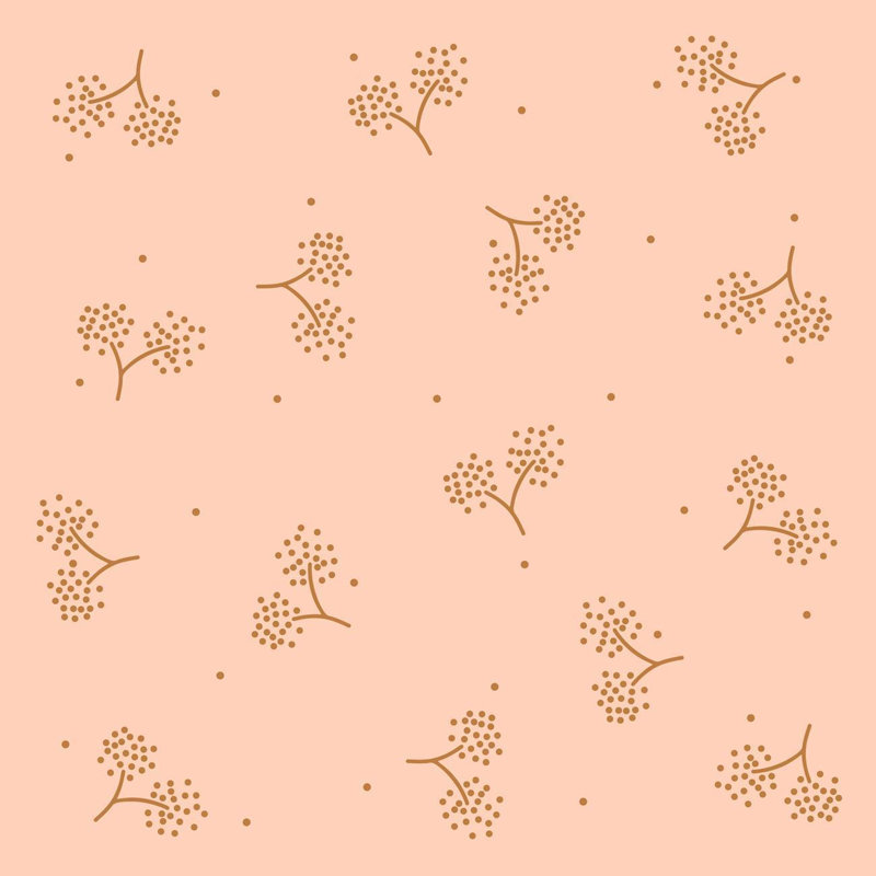 Rouleau de papier peint adhésif Barrus, Rose, L 126 po x l 24 po
