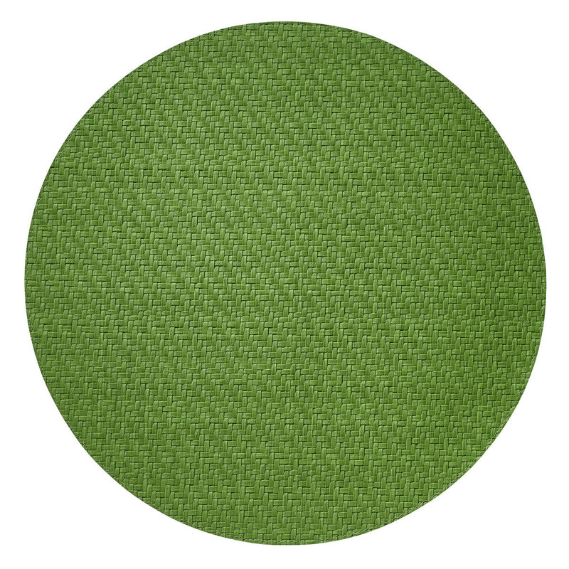 Wicker Round Mats Set Of 4, Grass