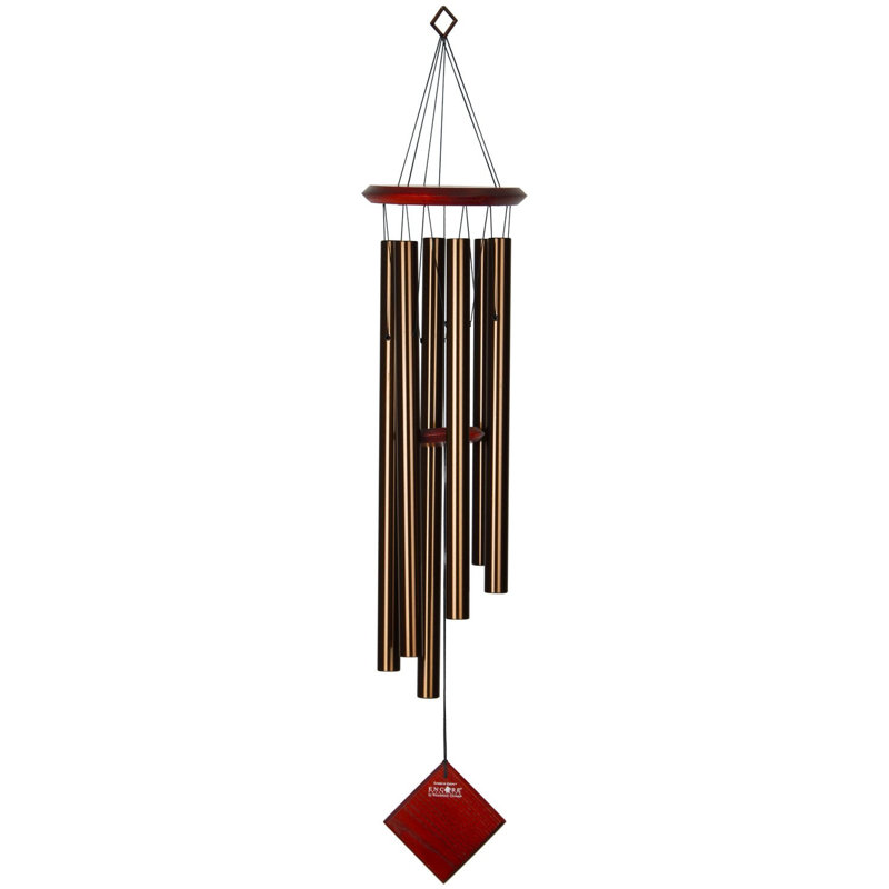 Bronze Aluminum and Wood 37" Wind Chime