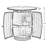 Wine Barrel Round Table Wine Storage Cabinet