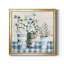 Gingham Blues - Peinture sur toile encadrée-985969292-985969286