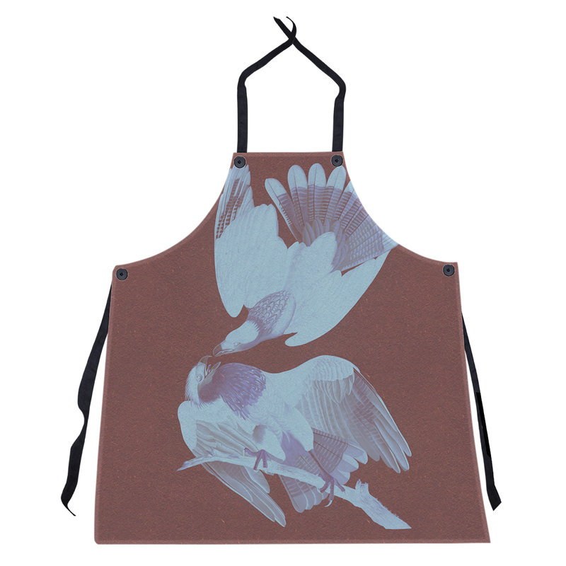 Tablier audubon brasilian caracara eagle john james, Marron / bleu ciel