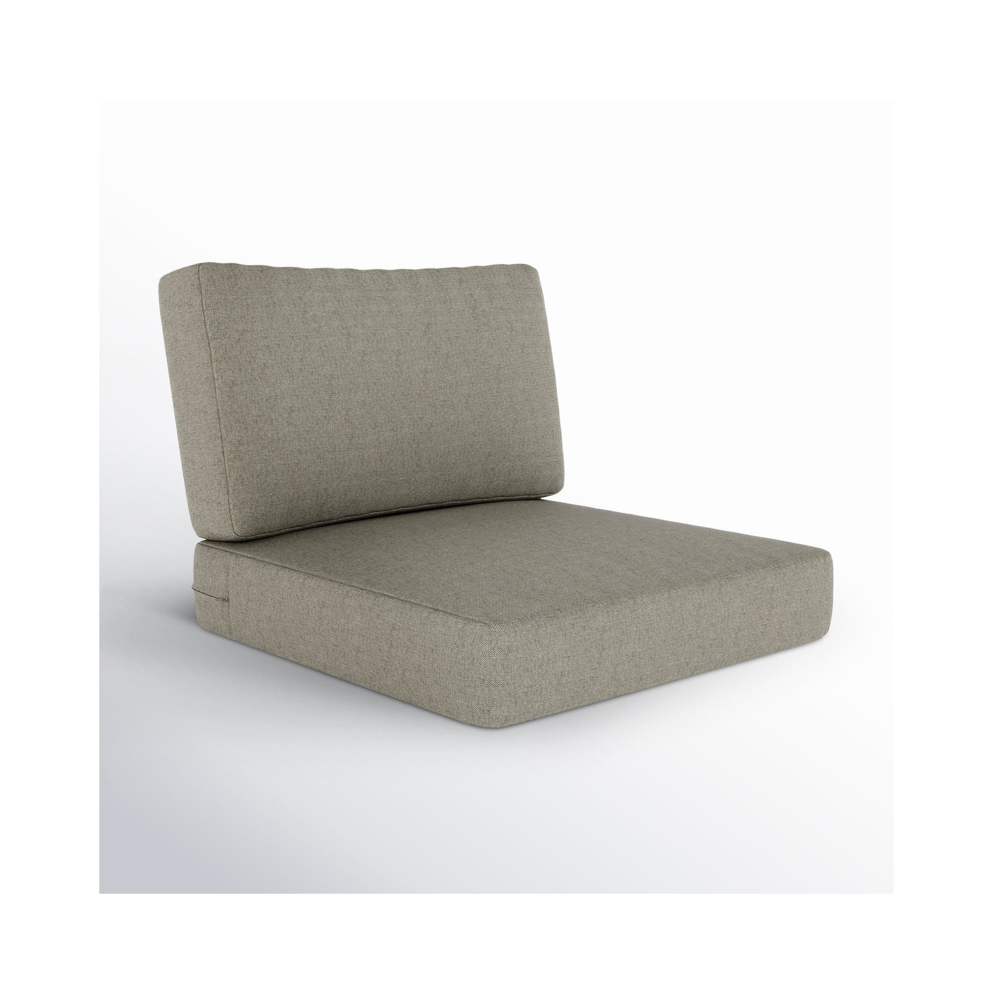 Outdoor Sunbrella Seat/Back Cushion, Spectrum Dove Sunbrella® Plainweave