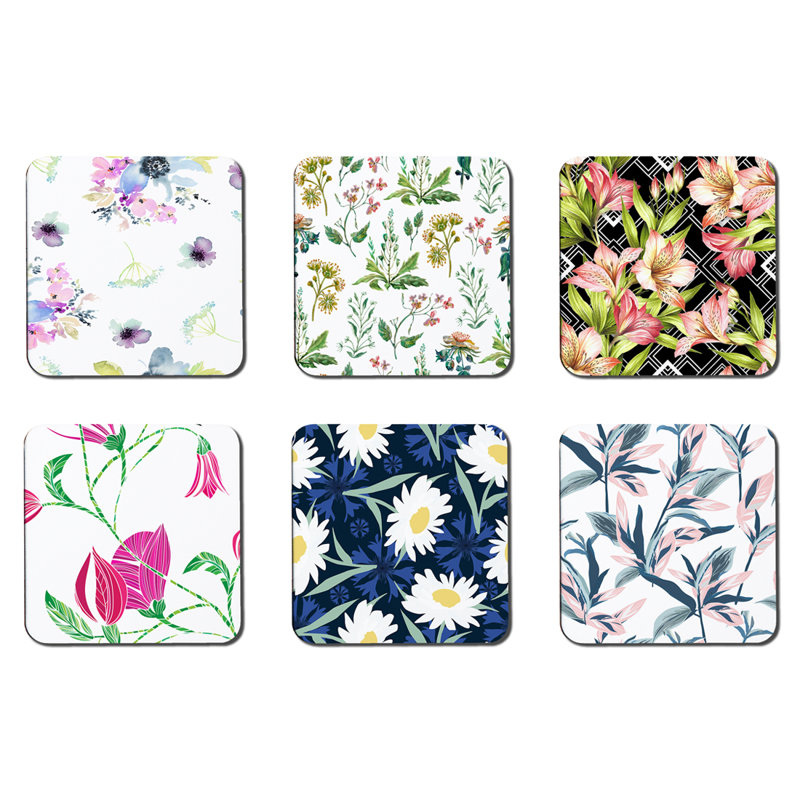 Square 6 Piece Coaster Set