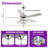 52" Beedle 5 - Blade 2-Tier Crystal Ceiling Fan with Remote Control and Light Kit Included-1855434884