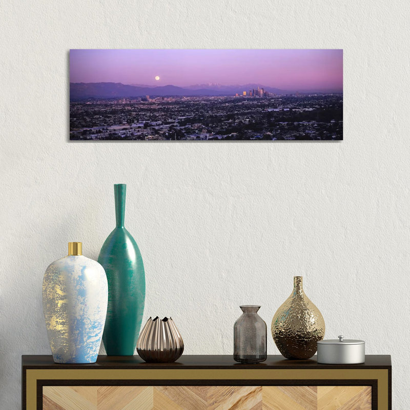 Buildings In A City - Wrapped Canvas Panoramic Print, 30.48 cm H x 91.44 cm W x 1.91 cm D