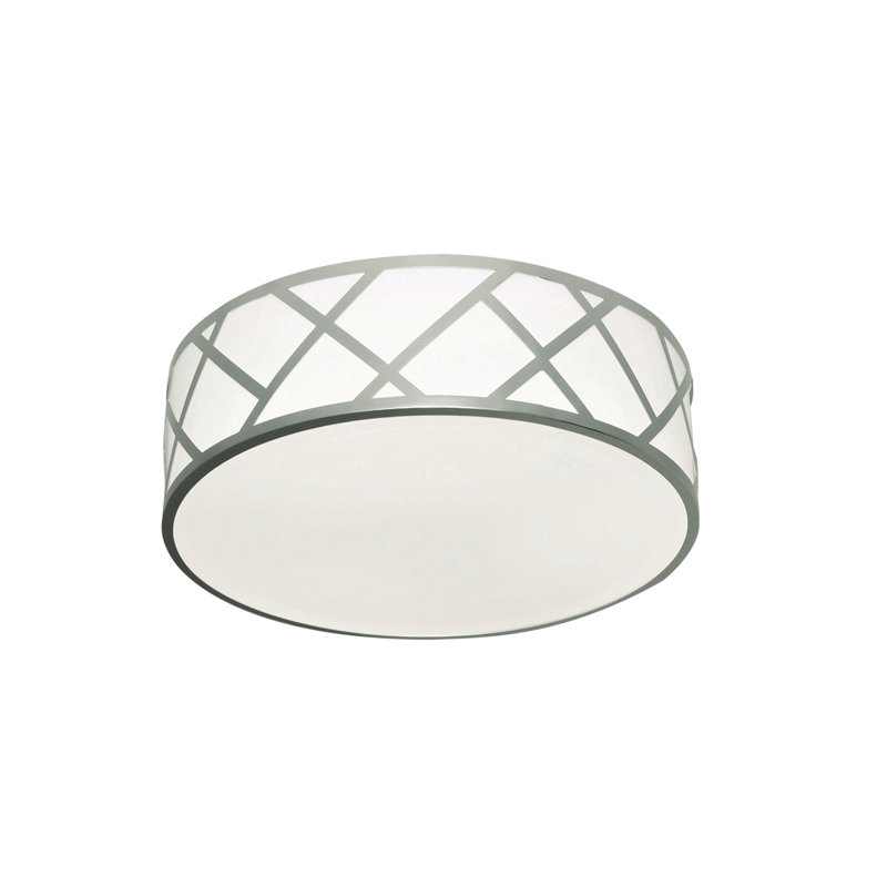 Acrylic LED Flush Mount, Nickel