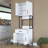 Multi-Purpose Cabinet, White Finish, 23.6 x 78.2 x 9.8 Inches | 100% Melamine Coated E1 Quality Chipboard, Thickness: 0.7 Inches | Stylish Storage Solution for Home & Office, Durable and Elegant Design
