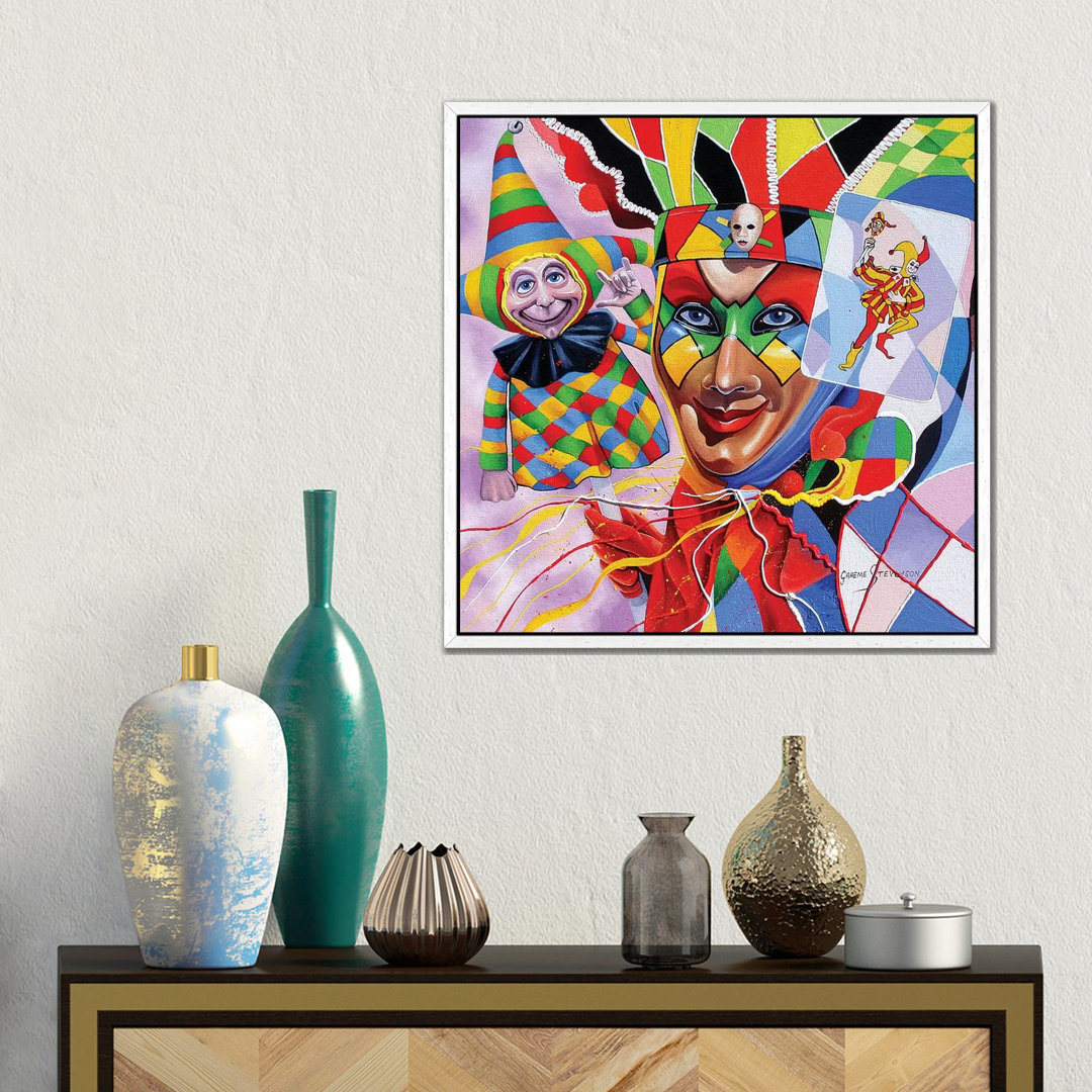 To Love A Joker von Graeme Stevenson - Galerie-verpackte Leinwand Giclée auf Leinwand