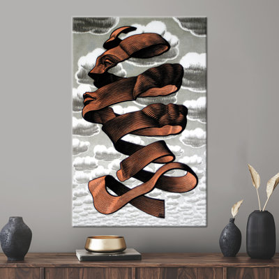 MC Escher's Rind Abstract Human Face 3D Canvas Poster - Modern Wall Art Decor