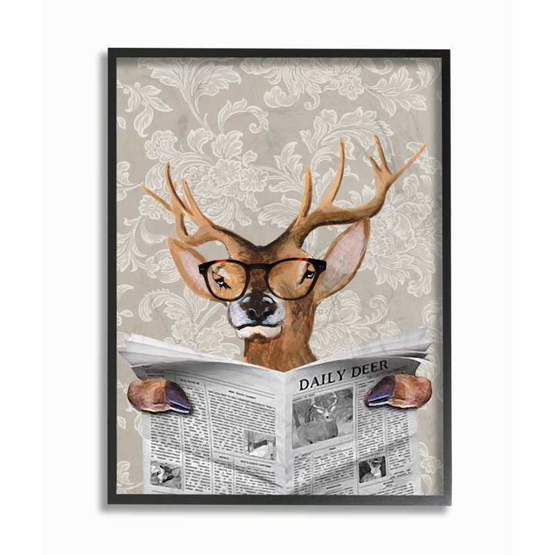 Art sur toile Barnaby, H 14 po x l 11 po x P 1,5 po, Giclée encadrée noir minuit