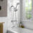 Dual Shower Head Combo With Tub And Shower Trim Kit With Rough-in Valve-103978095