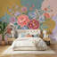 Papier peint floral Bouquet de pivoines à fond pastel amovible-255958129-255958134