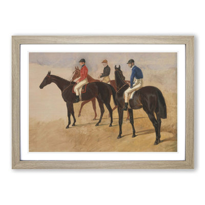Steeplechase Cracks by John Frederick Herring - Framed Print