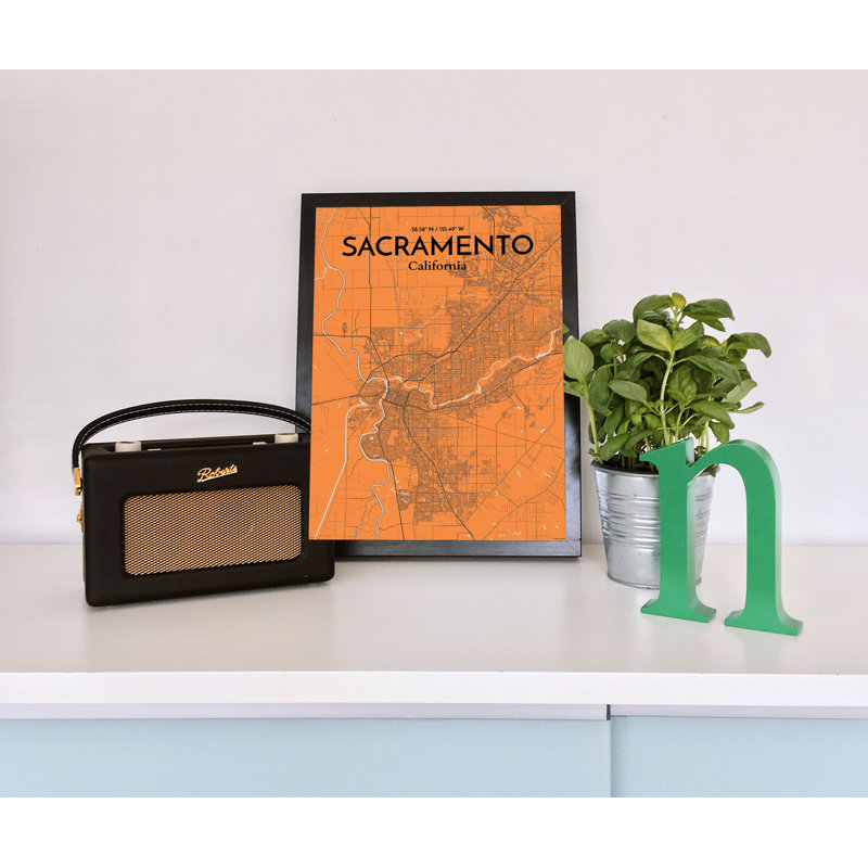 Sacramento - No Frame Print, 43.2 cm H x 27.9 cm W x 0.1 cm D