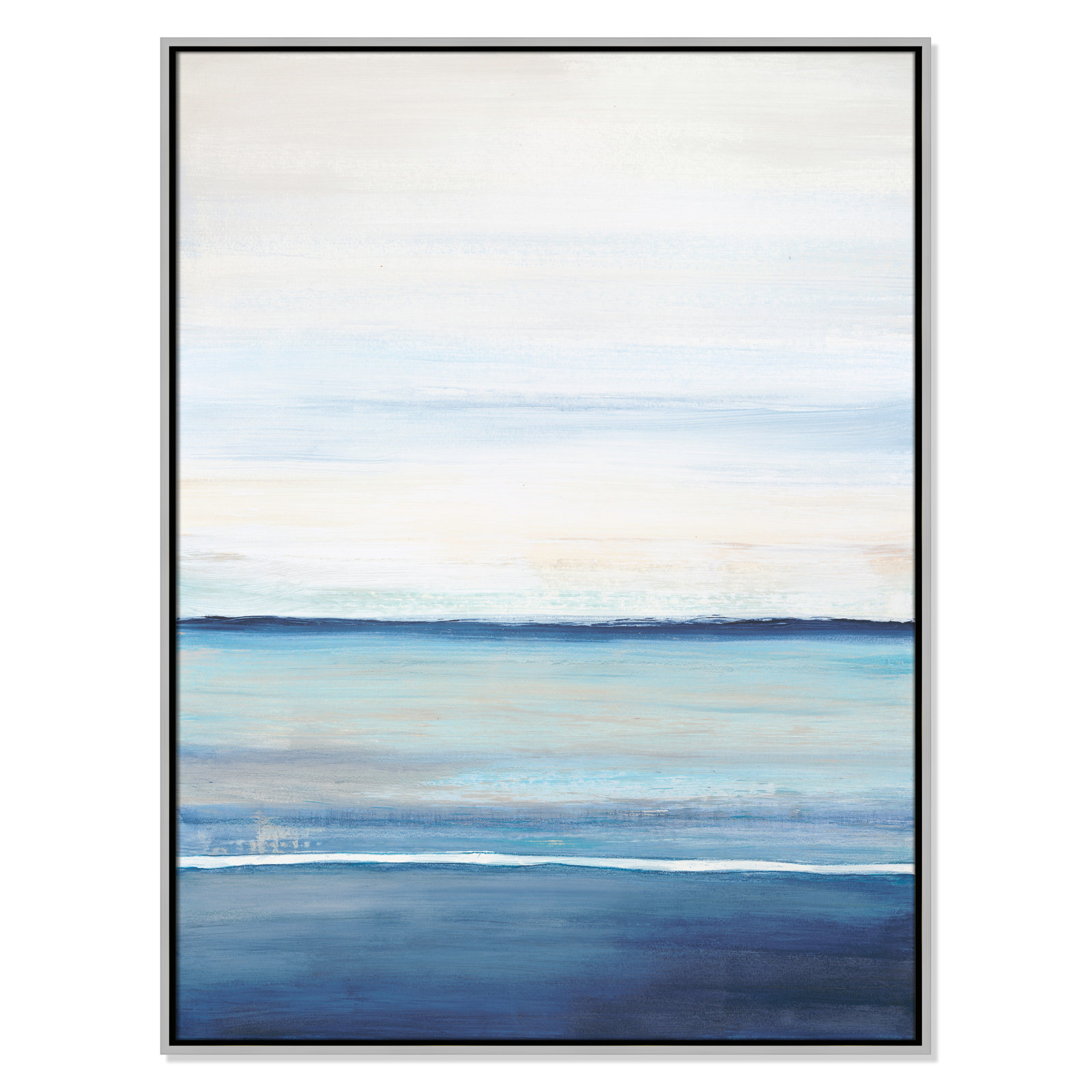 Distant Whispers by Filippo Ioco - Painting Print, 41.5" H x 31.5" W x 2" D, Silver Framed Canvas