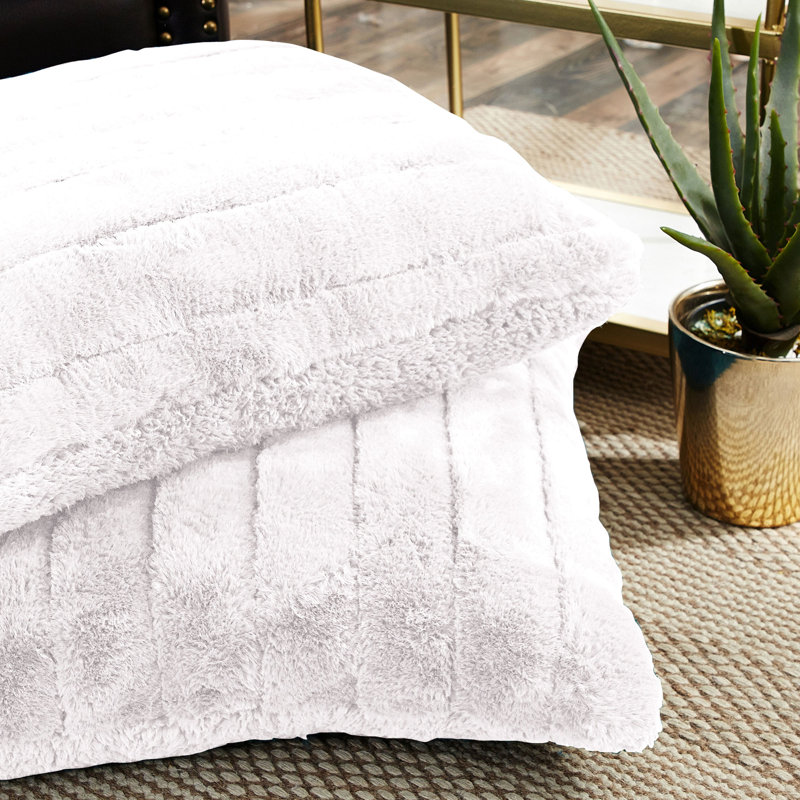 Housse de coussin Supermink, Blanc brillant