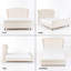 Lit capitonné arqué Modern, grand, velours crème-1764368622-1764368623