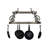 Neo Metal Handcrafted Oval Hanging Pot Rack-124968251