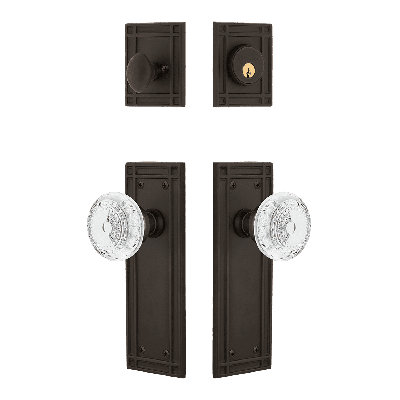 Nostalgic Warehouse Mission Entry Set with Crystal Meadows Knob