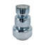Vase en verre sculpté cylindrique empilé silhouette côtière moderne Accent décoratif contemporain Forme géométrique Présentoir de table Style transitionnel Décoration artisanale.-138665929