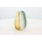 Northcrest Glass Ombre Decorative Multi Colored Vase with Pink Textured Stripe Details-98716353