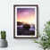 Lightning over Laguna Beach in Abstract - Picture Frame Graphic Art Print
