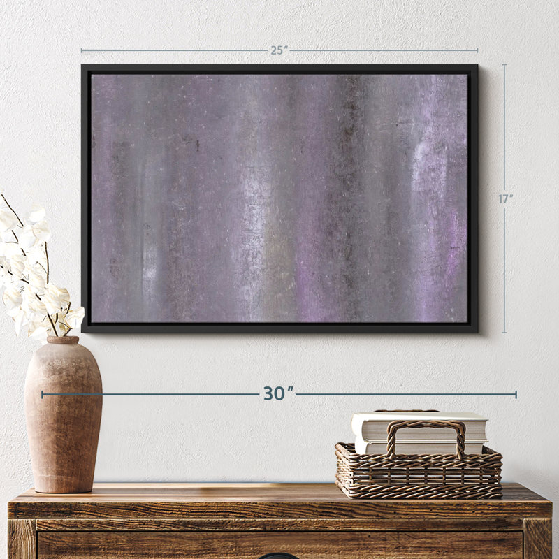 Abstrait abstrait brouillard sur toile, H 17 po x l 25 po