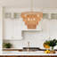 Lustre en rotin tissé à la main - lustre rétro en bambou 6 lumières campagnard Boho pour salle à manger, cuisine, chambre à coucher-389081294-389081292