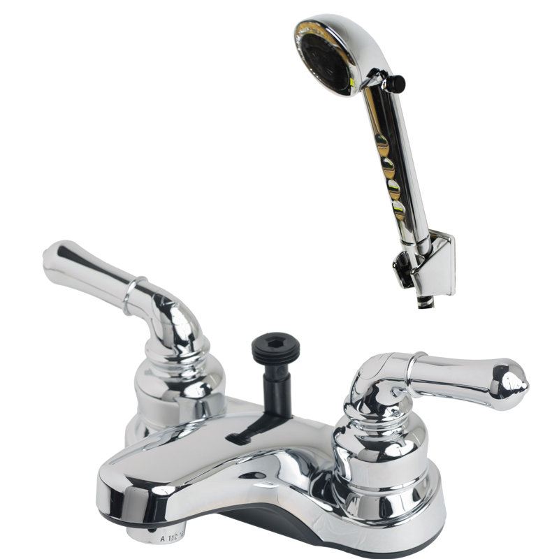 Robinet de salle de bain central à, Chrome