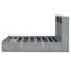Wood Queen Size Bed With Hydraulic Storage Function, Led Headboard & Charging Contraption, 2 Drawers, Grey Interior Compartment, Headboard, Potential Drawers-1090453369
